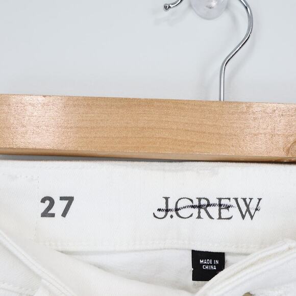 J.Crew '96 Curvy Slim Wide Jean White Denim Size 27 NWT - Picture 4 of 10